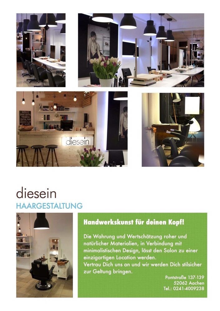 diesein haargestaltung - hairdressers - pontstr. 137 - 139, aachen