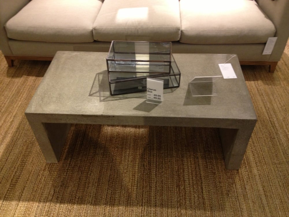 Concrete Coffee Table The Fiancé And I Think This Would Go Perfect Photo Of Crate And Barrel Scottsdale Az United States Concrete Coffee Table