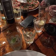 Photo of Amalfi Pizzeria Ristorante - Adelaide South Australia, Australia. Our busy table.