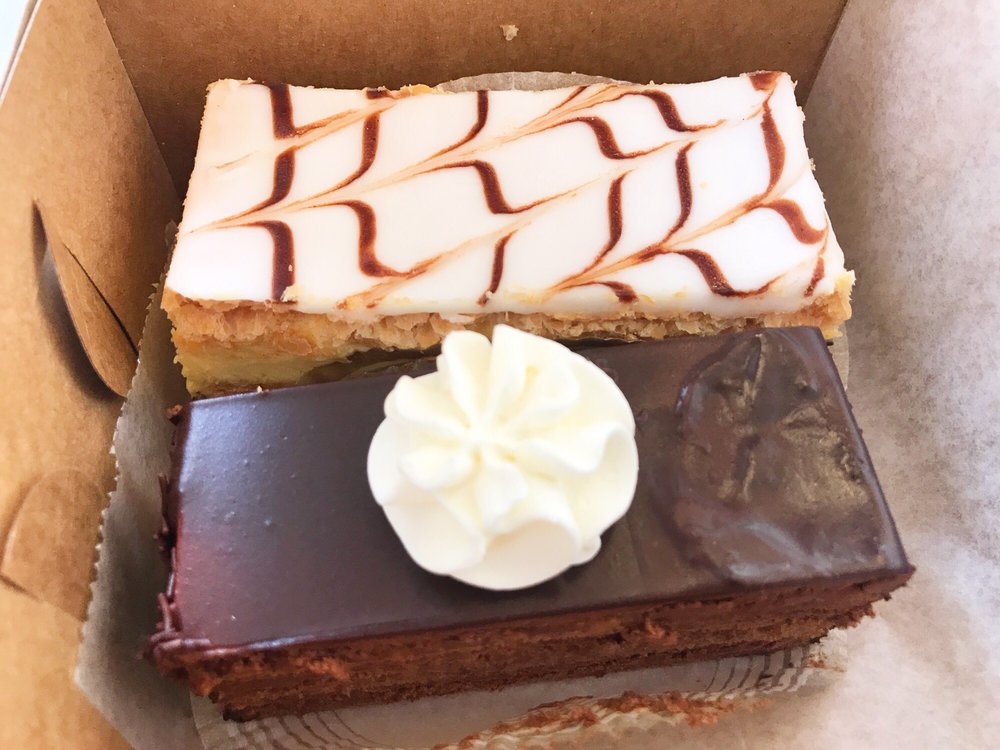 Napoleon and Chocolate Ganache Cake Yelp