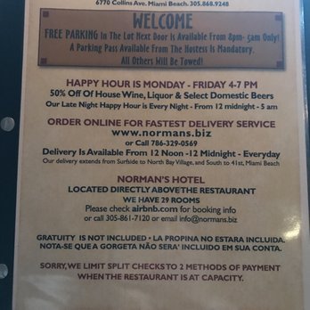 Norman S Tavern Order Food Online 184 Photos 282 Reviews Photo Of Norman S Tavern Miami Beach Fl United States