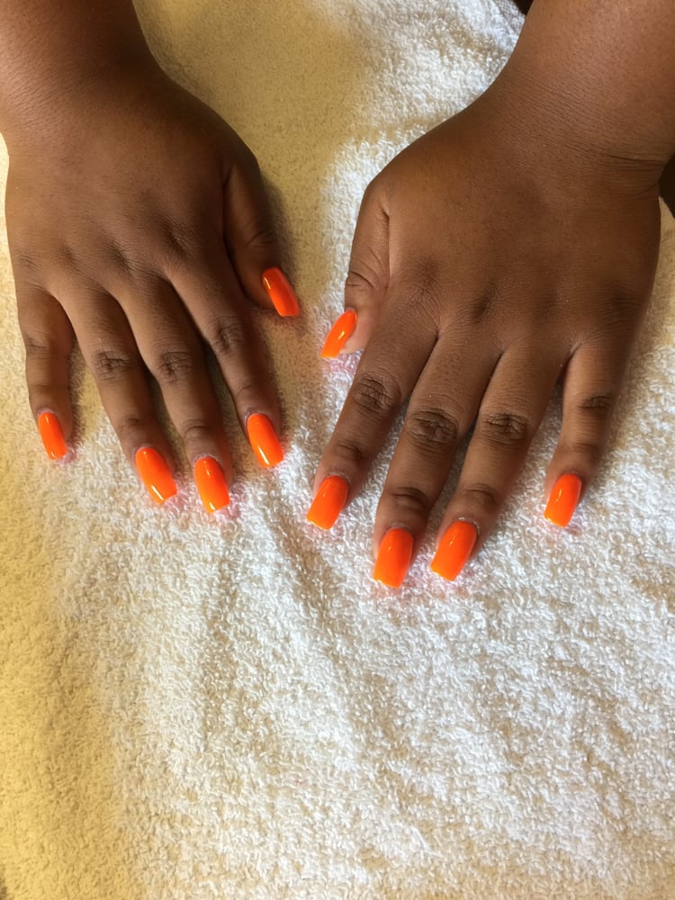 Beautiful Orange Nails Thank You Mai..!!! Yelp